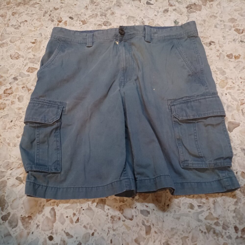 Amazon Essentials Men's Cargo Shorts SZ 38 Blue Gray
